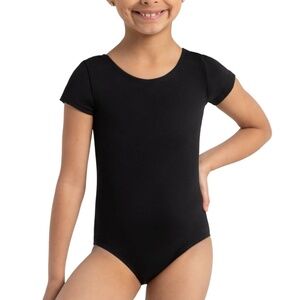 Capezio • Black Toddler Team Basics Short Sleeve Dance Leotard • Size T